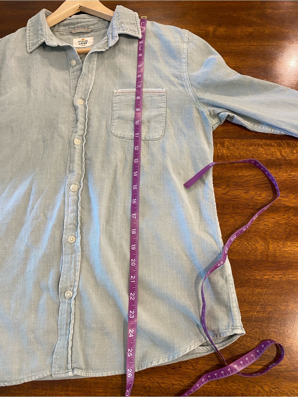 Marine Layer women’s Jane relaxed shirt size medium lignt green - Picture 9 of 10